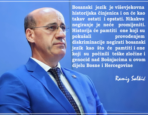 Salkić: Negiranje bosanskog jezika kao maternjeg jezika Bošnjaka u ovom entitetu sastavni je dio sveopšte sistemske diskriminacije Bošnjaka u ovom entitetu 